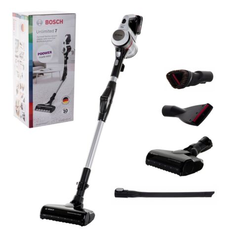 Bosch – Aspirateur balai sans fil 18V – Autonomie 40 min – Temps de charge 5 h – Puissance sonore 78 dB – Éclairage LED intégré (1/10)