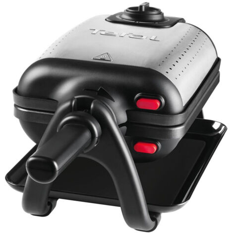 Tefal – Gaufrier King Size 2 gaufres XL 16x10cm – Inox brossé – Puissance 1200W – Thermostat réglable 5 positions – Plaques amovibles antiadhésives - WM756D