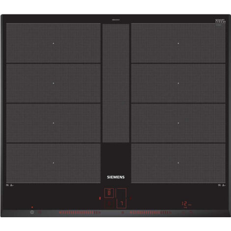 Siemens – Table à induction 60 cm – 4 foyers flexInduction Plus – Commande tactile dual lightSlider – PowerBoost pour cuisson rapide (1/10)