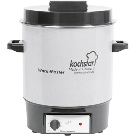 Stérilisateur électrique 27L 1800W – Cuve en émail avec thermostat réglable jusqu'à 100°C – Grille incluse pour bocaux – Kochstar (1/3)
