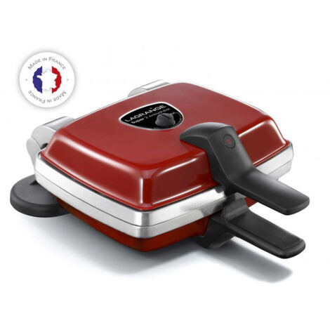 Gaufrier réversible 1000W – 6 gaufres en forme de coeur – Plaques en fonte d'aluminium antiadhésives – 39514 – Lagrange