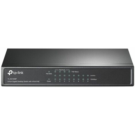 Switch réseau TP-LINK TL-SG1008P 8 ports 1 GBit/s fonction PoE