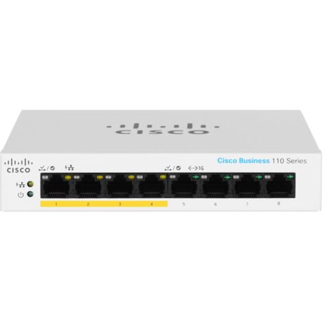 Cisco CBS110-8PP-D-EU 8x GB-LAN, unmanaged (1/5)