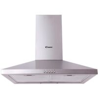 Candy – Hotte murale inox 60cm – Filtre charbon – Aspiration à recirculation – Éclairage LED – Classe énergétique A