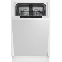 Beko – Lave-vaisselle entièrement intégré 10 couverts – Classe énergétique E – Niveau sonore 49 dB – Compact 45 cm de large
