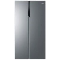 Haier – Réfrigérateur américain 528L – Ventilé – 177.5 x 90.8 x 64.7 cm – Classe E – 2 portes – Congélateur en bas