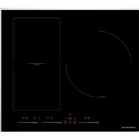 SCTI6031N5/1-SCHNEIDER Plaque à induction noire 3 foyers dont 1 flexible, fonction plancha 7400W 60cm