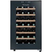 Cave à vin de service 28 bouteilles – Système de froid hybride – Régulation électronique – Éclairage LED blanc – Niveau sonore 26 dB – La Sommeliere
