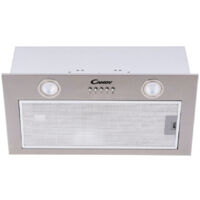 Candy – Groupe filtrant intégré 520mm – Classe énergétique B – Filtre à charbon – Éclairage LED 309 lux – Extraction 193,5 m³/h