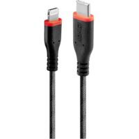 LINDY USB-C an Lightning Kabel schwarz 0.5m verstärkt