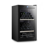 Cave à vin de service 39 bouteilles – Design noir – Éclairage LED – Système anti-vibration – Régulation électronique – La Sommeliere - SLS41