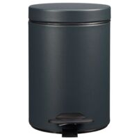 Poubelle de salle de bain 3 L - Cyjeu gris anthracite mat