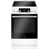 Amica – Cuisinière induction 50 cm – 4 foyers radiant hilight – Four multifonction chaleur tournante – Classe énergétique A – Programmable – 65 l