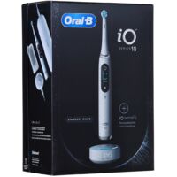 Brosse à dents électrique ORAL-B iO Series 10 Stardust White + chargeur iO Sense Blanc