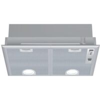 Siemens – Groupe filtrant encastrable 53 cm – Débit d'air 618 m³/h – Acier inoxydable – Éclairage LED – Commandes électroniques – Filtre métallique lavable