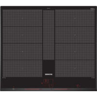 Siemens – Table induction 4 foyers 60 cm – Noir – Technologie Dual LightSlider – Zones flexibles pour casseroles – Idéale pour cuisines de taille moyenne