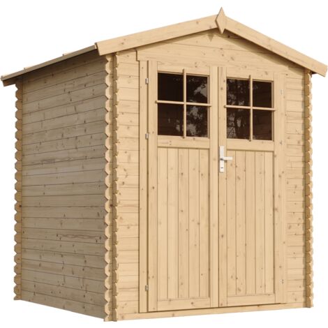Abri de jardin en bois - I186xL196xH218 cm/ 2,82 m2 - TIMBELA M320F (1/5)