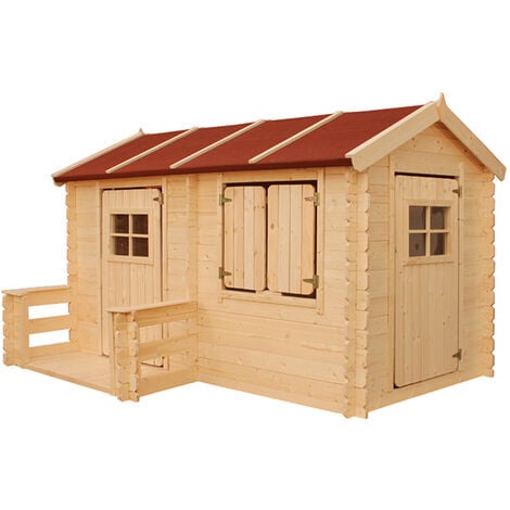 Cabane enfant exterieur 2.63m2 - Maisonnette en bois pour enfants