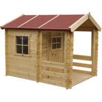 Timbela – Cabane de jardin pour enfant 182x146xH145cm – Surface 1,1m2 – Pin nordique et épicéa – M501A