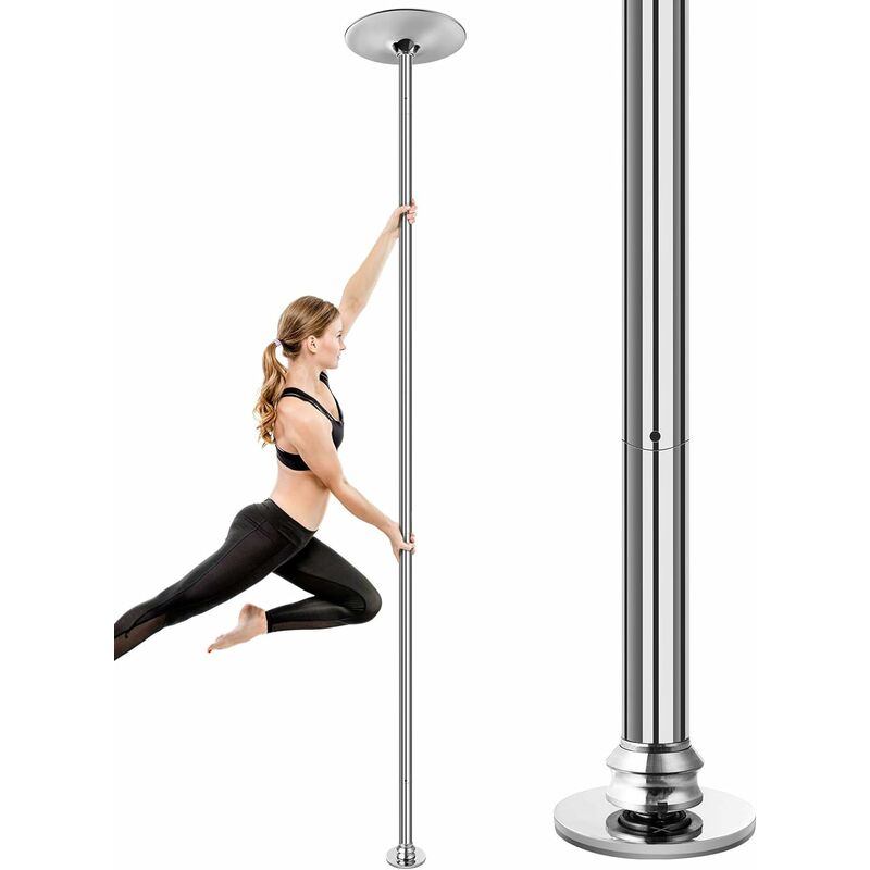 45mm tragbare Tanzstange Edelstahl Fitness Dancing Spinning Fitnessübung 