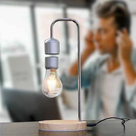 Lévitation magnétique LED Ampoule Lampe de bureau 360 degrés Sans f