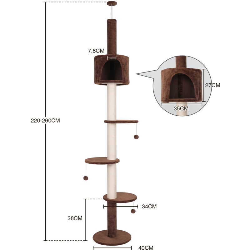 260cm hotsell cat tree