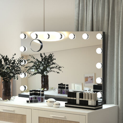 Puluomis Hollywood Makeup Mirror, Light Vanity Mirror, Bathroom Mirror ...