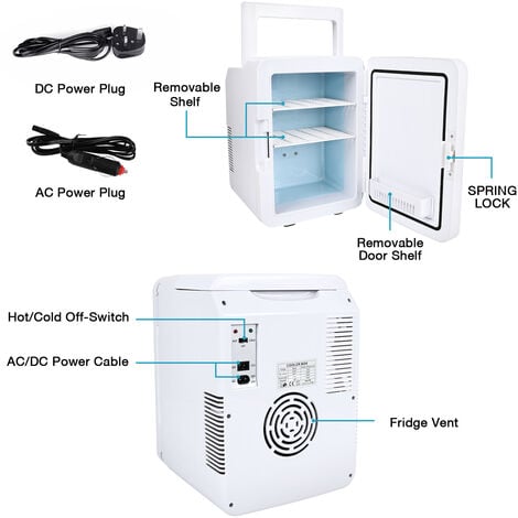 4L 6L Portable Mini Fridge Car Refrigerator Skincare Makeup Compact  Refrigerator Drink Coolers for Bedroom Car Food Storage
