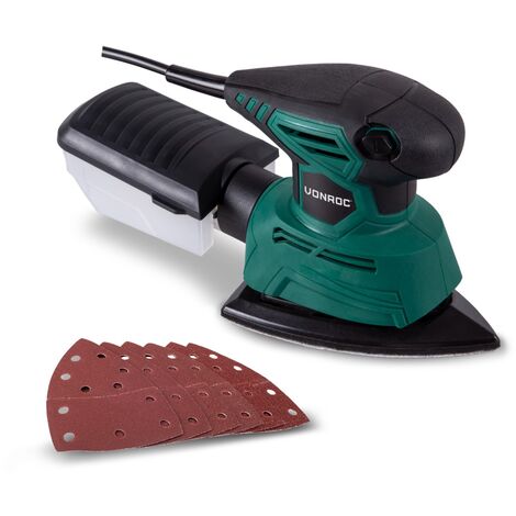 55W Mouse Sander with 15 Accessories in Softbag