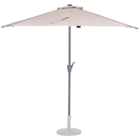 VONROC Parasol Magione - Balcony parasol - 270x135cm - UV resistant - Beige - Incl. protection cover