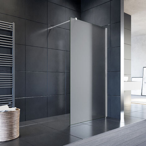 SONNI 1000X2000MM WALK IN SHOWER PARETE DOCCIA PARZIALMENTE SATINATA CHIUSURA DOCCIA 8MM VETRO DI SICUREZZA TEMPERATO NANO GLASS (1/5)