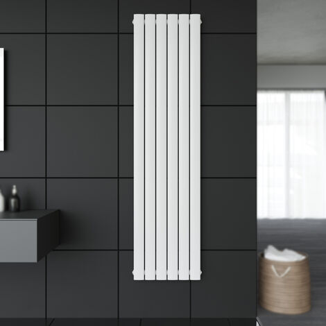 SONNI Radiatore da bagno Design Radiatore a pannello piatto 1800x462mm Radiatore a pannello bianco Connessione centrale verticale Singolo strato