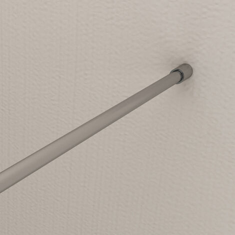 Asta Stabilizzatrice Per Doccia 73-123 Cm – Supporto Regolabile In Acciaio Cromato Per Vetri Da 8-10 Mm, Girevole 360°