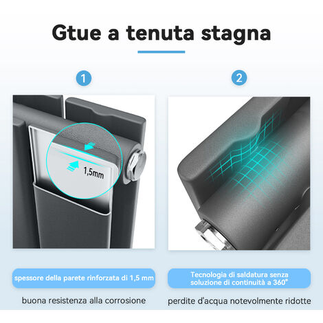 Radiatore A Pannello Doppio Strato - Elegante E Efficiente, Per Bagno, Salotto O Camera - Foto 6