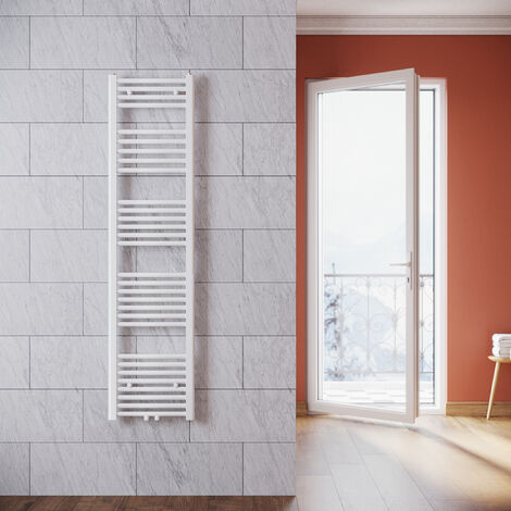 SONNI Termoarredo Scaldasalviette Verticale Radiatore ad Acqua Calda Blanco Connessione Centrale 1600x400mm
