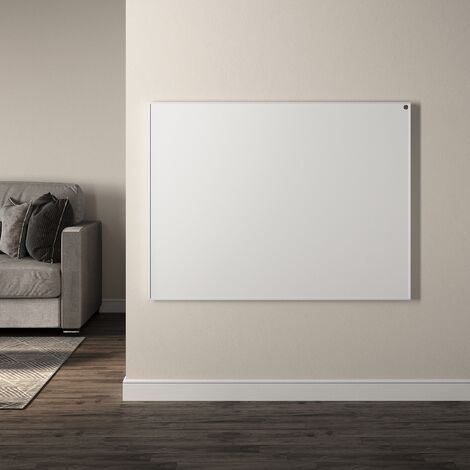 SONNI Riscaldatore a infrarossi Riscaldatore elettrico a parete in cristallo di carbonio Riscaldamento elettrico IP54 bianco 1205x905x22mm 1100W, Protezione da surriscaldamento