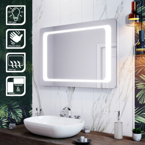 Specchio Da Bagno Illuminato A LED Con Bluetooth E Funzione Anti-appannamento – Touch Dimmerabile, 3 Temperature Di Luce - 3