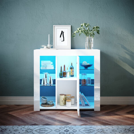 HOMCOM Set 2 Comodini Stretti Con Cassetto E Ripiano Aperto - 39x28x41 Cm, Bianco, Per Camera Da Letto E Soggiorno