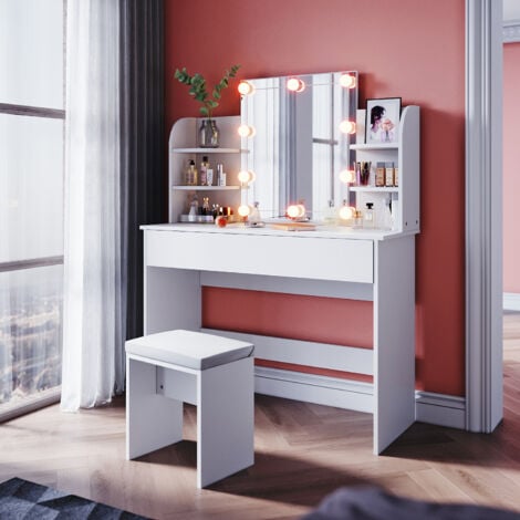 Un Set toeletta per il trucco con specchio mobili in ardesia camera da  letto per ragazza comodino mobiletto portaoggetti trucco minimalista  integrato