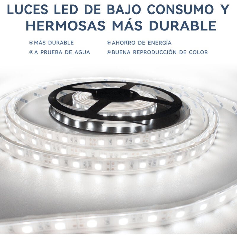 SIRHONA LED Espejo de Baño 100x70cm con Luces LED Espejo para Baño con Luz  Interruptor Sensor