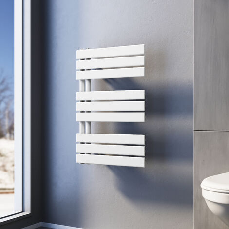SONNI Radiadores Toalleros de Agua Radiador de Baño Conexiones Laterales Toallero de paneles 762x500mm Blanco 679W