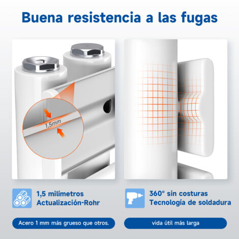 Anapont Eléctrico Radiador Toallero Marlin - Recto - Color