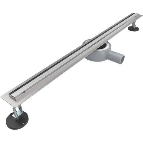 SIRHONA Canaleta Ducha de Acero Inoxidable Rejillas de Desaguee para Ducha Sifón de 360 Grados Longitud 80 cm