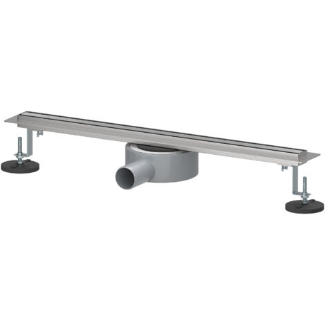 SIRHONA Canaleta Ducha de Acero Inoxidable Rejillas de Desaguee para Ducha Sifón de 360 Grados Longitud 50 cm