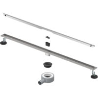 SIRHONA Canaleta Ducha de Acero Inoxidable Rejillas de Desaguee para Ducha Sifón de 360 Grados Longitud 100 cm