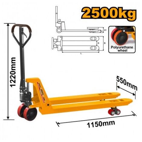 Transpallet 2500 kg