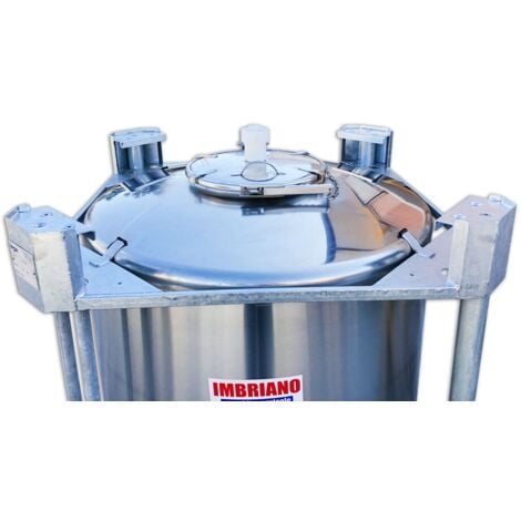 Serbatoio 1000 Litri Pallettizzato Inox AISI 316 Sovrapponibile