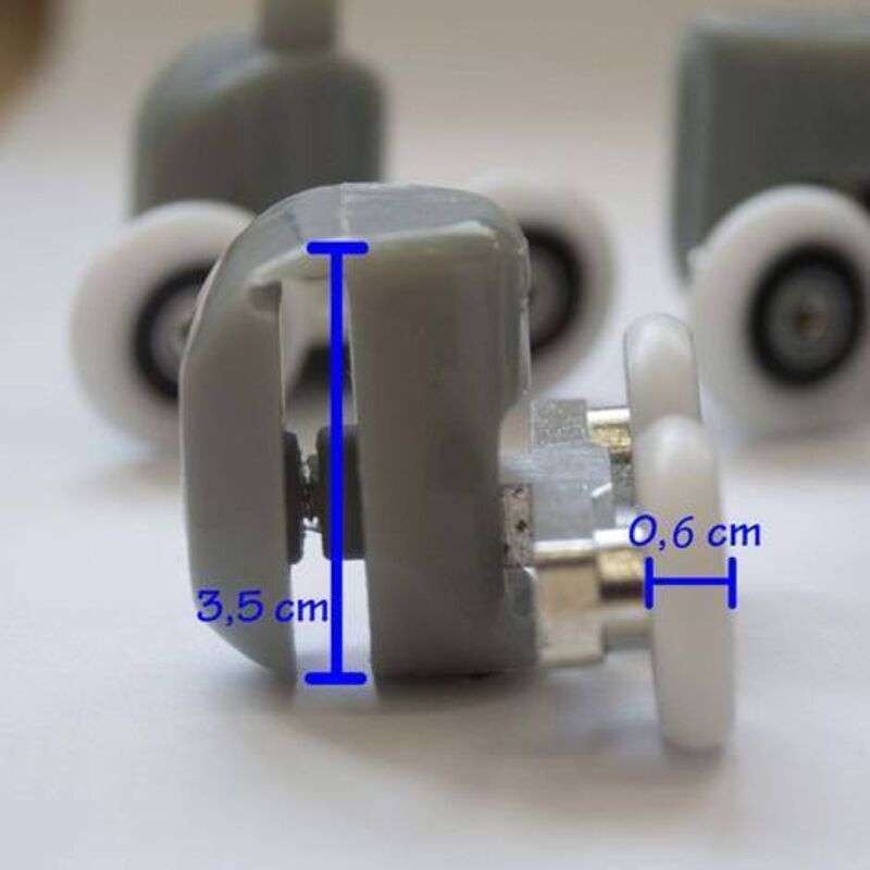 Stillshine Lot De 16 Rouleaux à Roulement à Billes Pour Porte