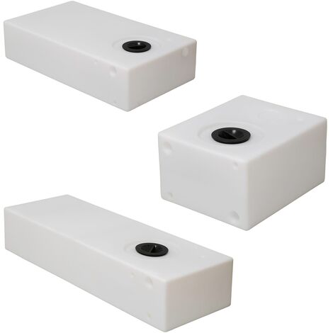 Idralite – Réservoir d'eau rigide 150 lt en polyéthylène – Résistant aux chocs et aux intempéries – Pour bateau et camper – Dimensions 45x120x28 cm