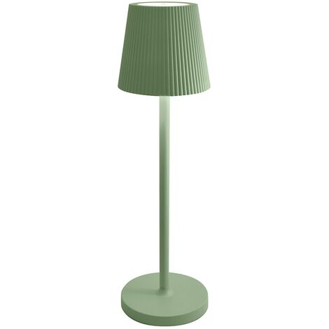 Lampe de table LED rechargeable IP54 mod. Emma couleur vert (1/4)